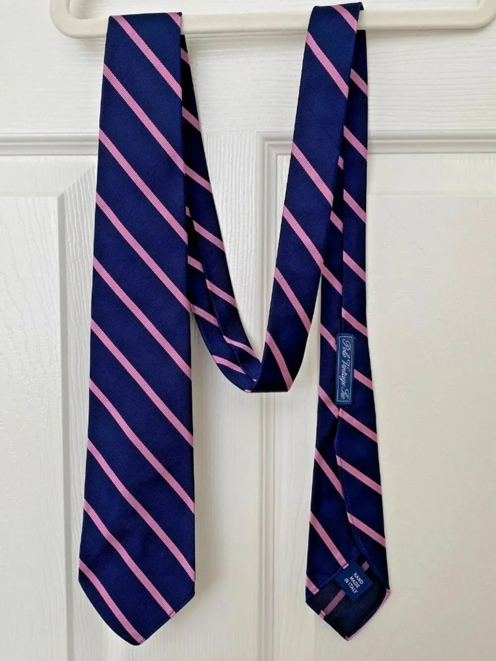 NWT Polo Ralph Lauren Handmade Italy Untipped Silk Tie